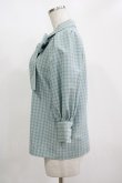画像2: Maison de FLEUR Petite Robe canone / ジャドの雨宿りブラウス S Green H-25-11-11-050-EL-BL-NS-ZH (2)