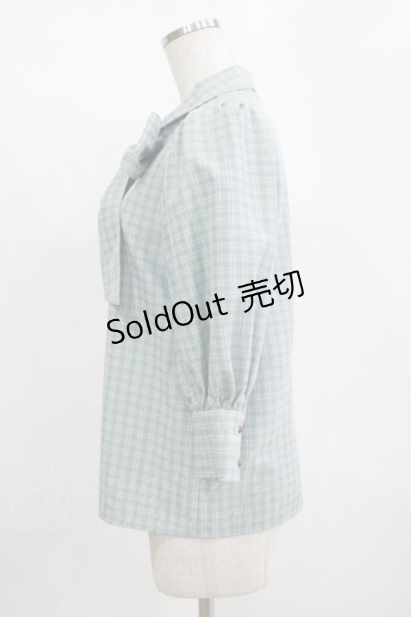 画像2: Maison de FLEUR Petite Robe canone / ジャドの雨宿りブラウス S Green H-25-11-11-050-EL-BL-NS-ZH (2)