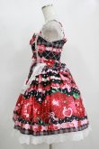 画像2: Dream Lolita（海外ロリータブランド） / Strawberry Cream ジャンパースカート S ブラック H-25-11-11-001-PU-OP-NS-ZH (2)