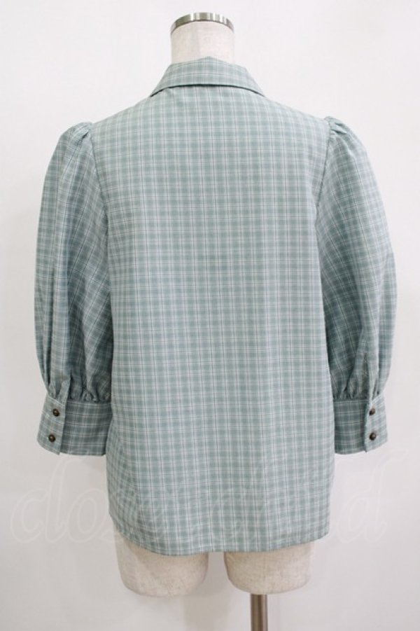 画像3: Maison de FLEUR Petite Robe canone / ジャドの雨宿りブラウス S Green H-25-11-11-050-EL-BL-NS-ZH (3)