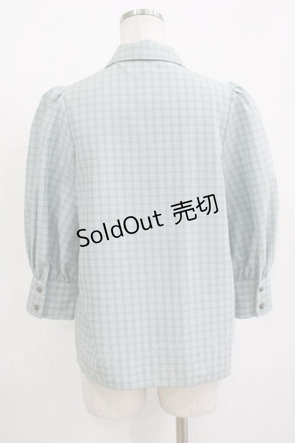 画像3: Maison de FLEUR Petite Robe canone / ジャドの雨宿りブラウス S Green H-25-11-11-050-EL-BL-NS-ZH (3)