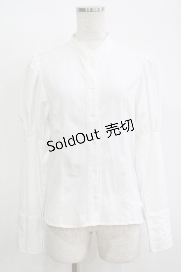 画像1: Kurumi Collaboration / KRデシンジゴスリブラウス M オフ H-25-11-11-051-GO-BL-NS-ZH (1)