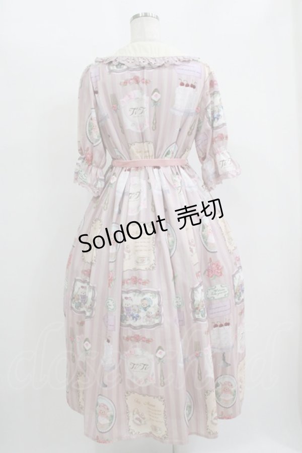 画像3: axes femme kawaii / ティティ×ベアファミリーワンピース M ピンク H-25-11-11-006-AX-OP-NS-ZH (3)