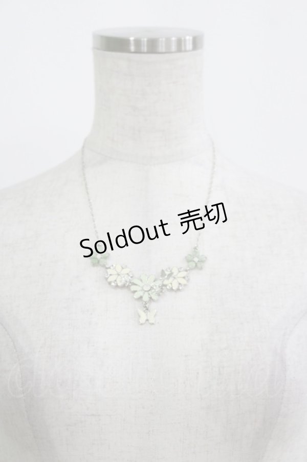 画像3: axes femme / 蝶×花ネックレス+カチューシャ  シルバー H-25-11-11-070-AX-AC-NS-ZH (3)