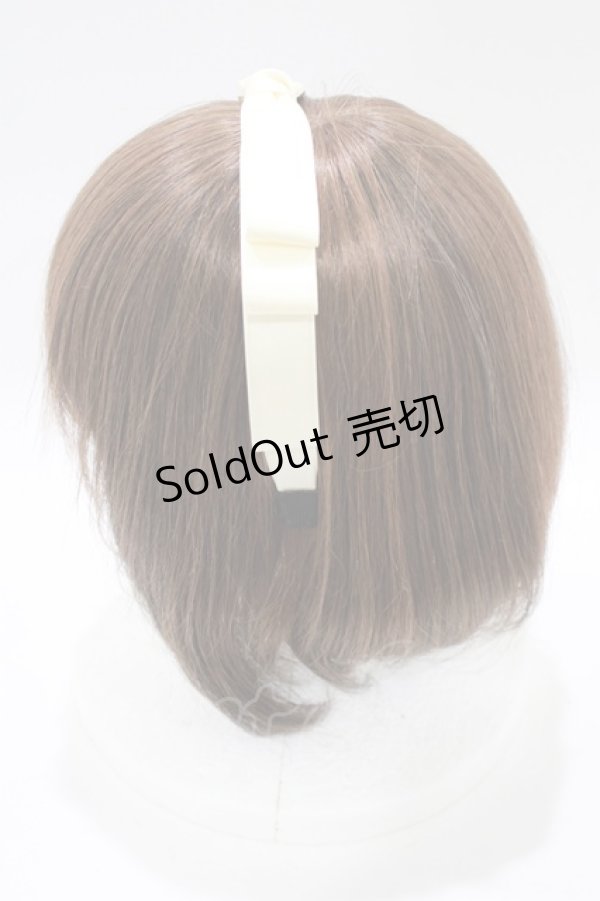 画像2: Ank Rouge / ドーリーリボンカチューシャ  アイボリー H-25-11-11-074-CA-AC-NS-ZH (2)