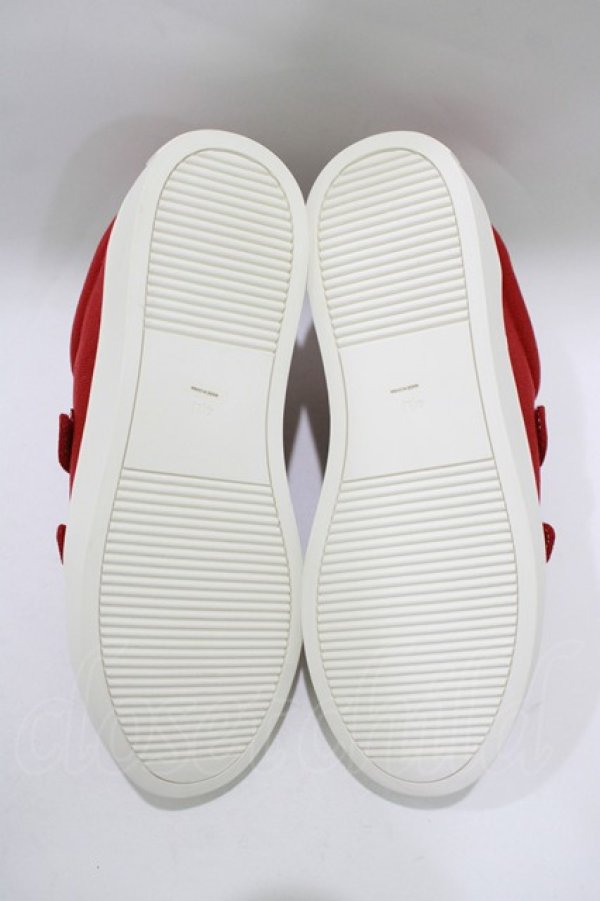 画像4: PINK HOUSE / ピンクハウスロゴ刺繍ベルクロスニーカー 4（L/24.5cm) レッド H-25-11-11-080-LO-SH-NS-ZH (4)