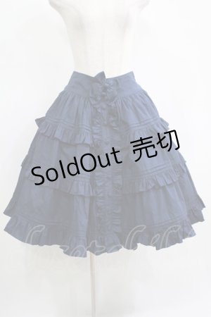 画像: AND ROMEO / リボンフリルスカート Free ネイビー H-25-11-11-007-LO-SK-NS-ZH
