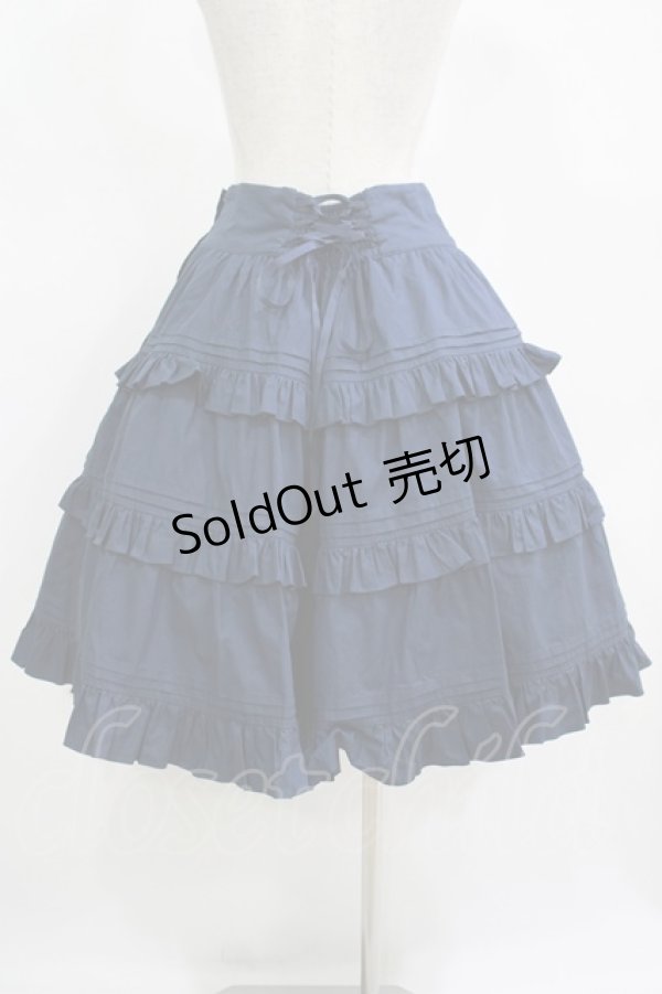 画像3: AND ROMEO / リボンフリルスカート Free ネイビー H-25-11-11-007-LO-SK-NS-ZH (3)