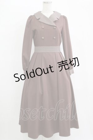 画像: Maison de FLEUR Petite Robe canone / サラのロマンスワンピース S Brown H-25-11-11-008-EL-OP-NS-ZH