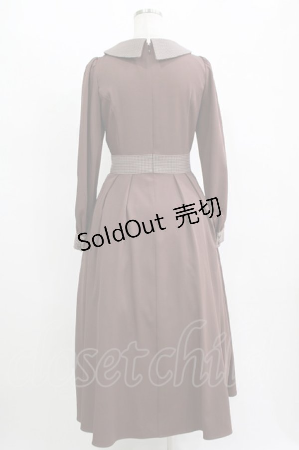 画像3: Maison de FLEUR Petite Robe canone / サラのロマンスワンピース S Brown H-25-11-11-008-EL-OP-NS-ZH (3)