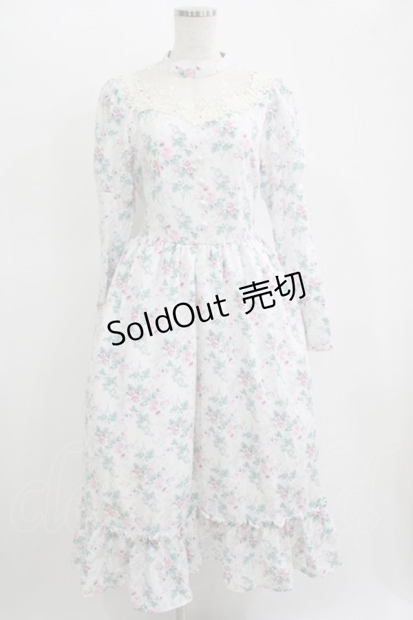 画像1: Kurumi Collaboration / KRハナジゴスリーブワンピース M オフ H-25-11-11-011-GO-OP-NS-ZH (1)