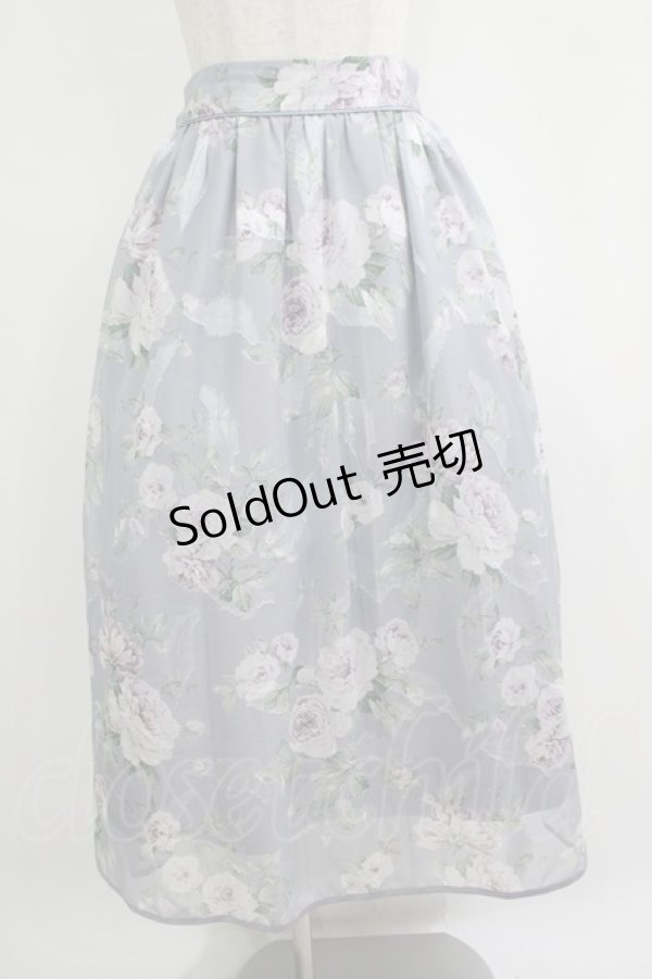 画像1: axes femme / 花柄シアージャカードスカート M ラベンダー H-25-11-11-013-AX-SK-NS-ZH (1)