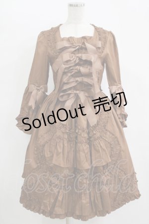 画像: AND ROMEO / 姫袖ワンピース Free ブラウン H-25-11-11-014-LO-OP-NS-ZH