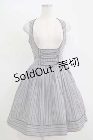 画像: Victorian maiden / ノーブルレジメンタルジャンパースカート Free ファントムグレー H-25-11-11-015-CL-OP-NS-ZH