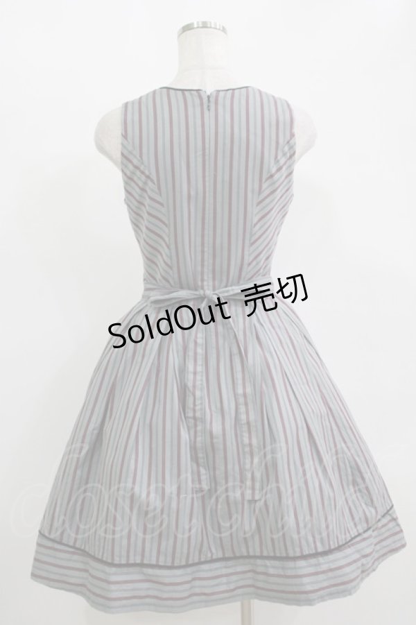 画像3: Victorian maiden / ノーブルレジメンタルジャンパースカート Free ファントムグレー H-25-11-11-015-CL-OP-NS-ZH (3)