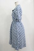 画像2: Fi.n.t / リボンタイ付き開衿チェックワンピース Free BLUE H-25-11-11-018-CA-OP-NS-ZH (2)
