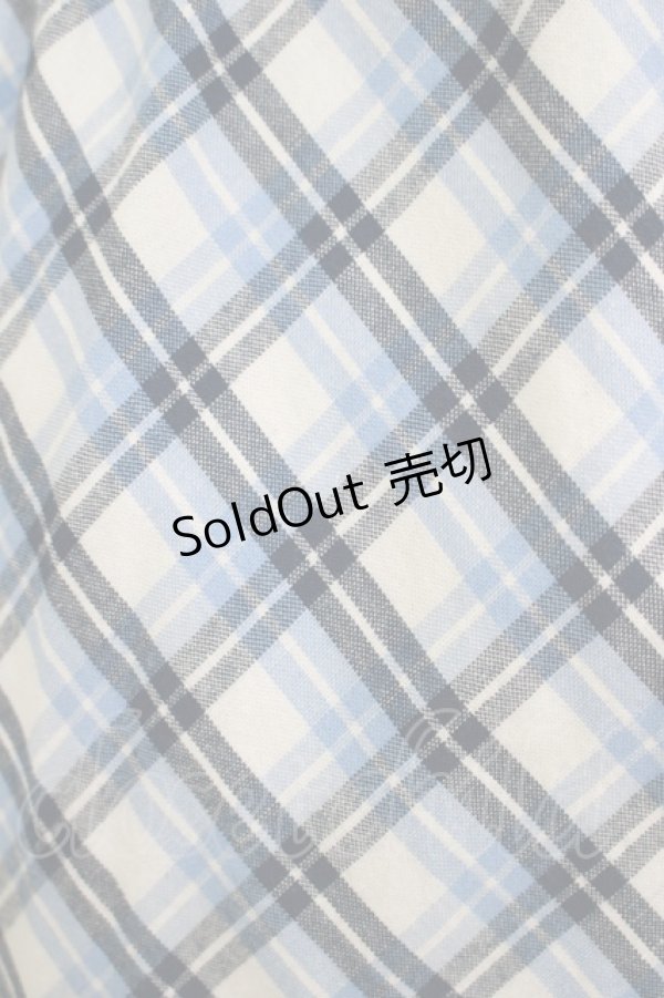 画像4: Fi.n.t / リボンタイ付き開衿チェックワンピース Free BLUE H-25-11-11-018-CA-OP-NS-ZH (4)