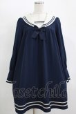 画像1: Innocent World / IWチャームセーラーワンピース M ネイビー H-25-11-11-019-IW-OP-NS-ZH (1)