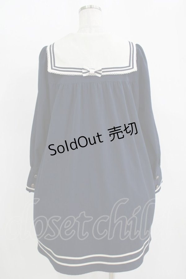 画像3: Innocent World / IWチャームセーラーワンピース M ネイビー H-25-11-11-019-IW-OP-NS-ZH (3)