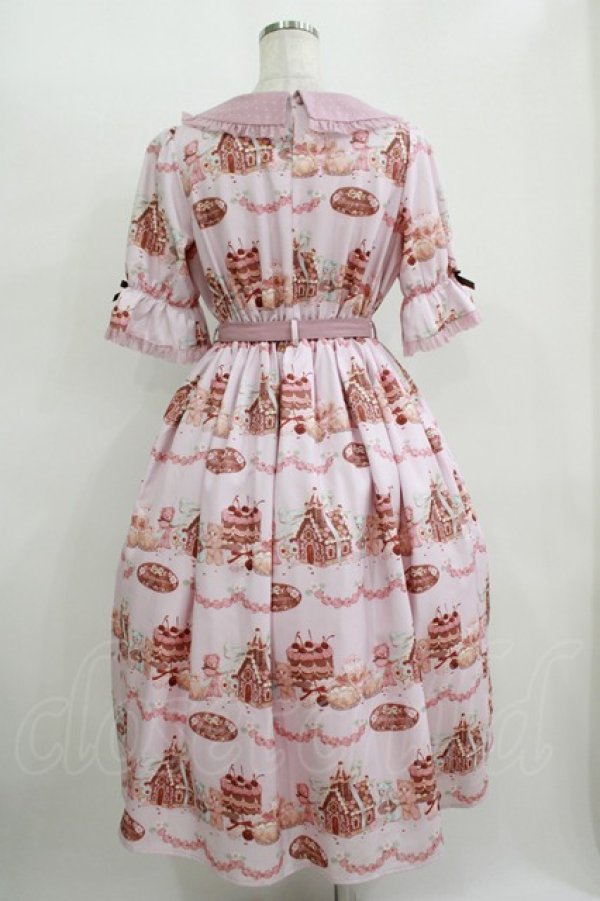 画像3: axes femme kawaii / お菓子の家柄ワンピース M ピンク H-25-11-11-002-AX-BL-NS-ZH (3)