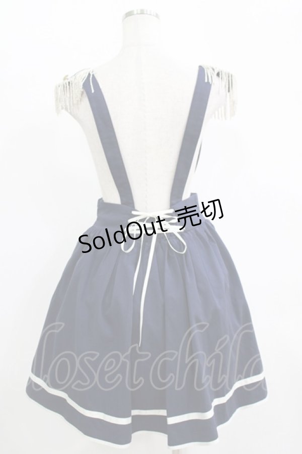 画像3: Amavel / 肩章風デザインナポレオンジャンスカ Free ネイビー H-25-11-11-021-CA-OP-NS-ZH (3)