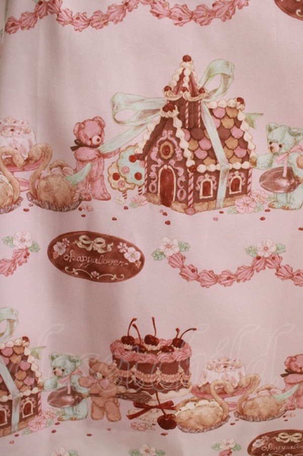 画像4: axes femme kawaii / お菓子の家柄ワンピース M ピンク H-25-11-11-002-AX-BL-NS-ZH (4)