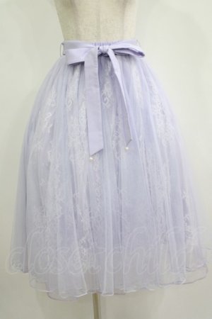 画像: axes femme POETIQUE / レース×チュールスカート M ラベンダー H-25-11-11-025-AX-SK-NS-ZH