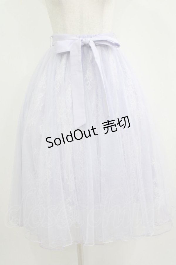 画像1: axes femme POETIQUE / レース×チュールスカート M ラベンダー H-25-11-11-025-AX-SK-NS-ZH (1)