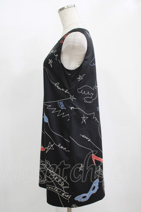 画像2: MILK / アーティ-ミニドレス  黒 H-25-11-12-027-ML-OP-KB-ZH (2)