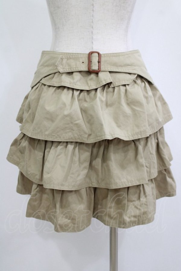 画像3: Jane Marple / トレンチフリルスカート  ベージュ H-25-11-12-031-JM-SK-KB-ZH (3)