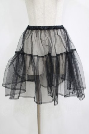 画像: ATELIER PIERROT / チュールパニエ  黒 H-25-11-12-034-EL-SK-KB-ZH