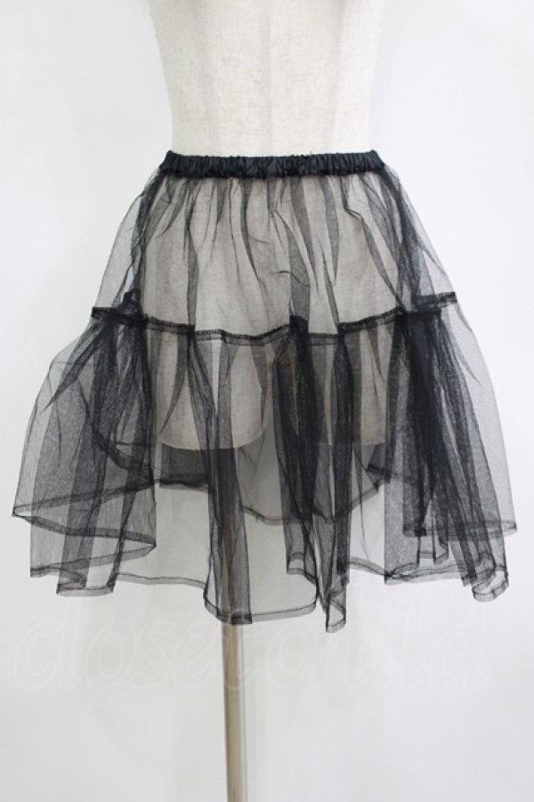 画像1: ATELIER PIERROT / チュールパニエ  黒 H-25-11-12-034-EL-SK-KB-ZH (1)