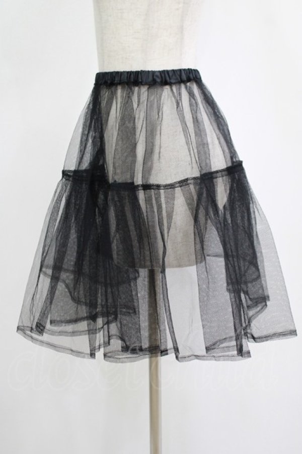 画像2: ATELIER PIERROT / チュールパニエ  黒 H-25-11-12-034-EL-SK-KB-ZH (2)