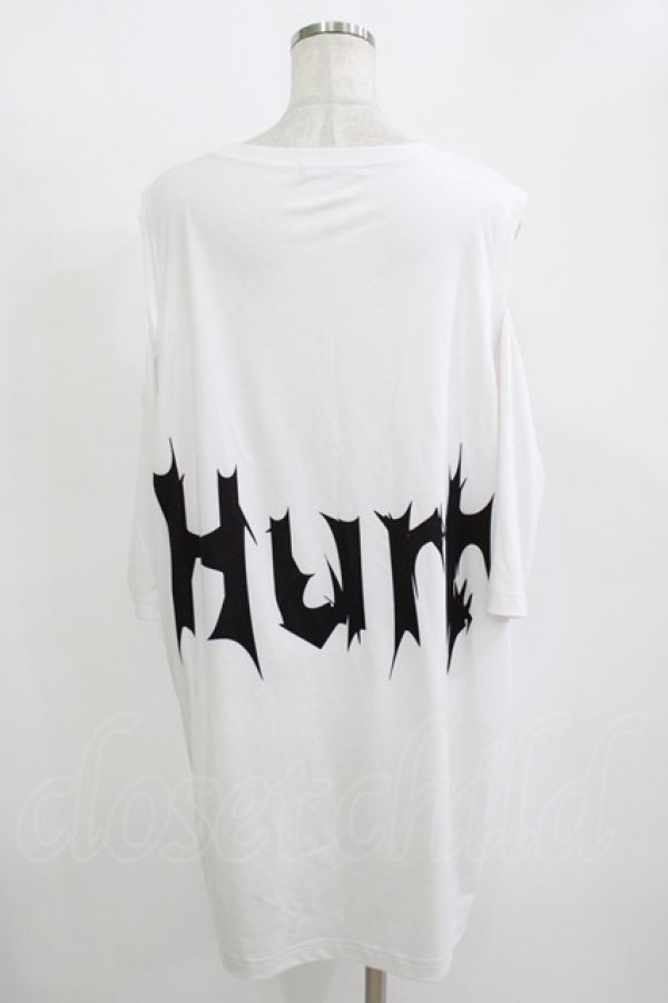 画像3: TRAVAS TOKYO / Splatter berry catting shoulder BIG tshirt  ホワイト H-25-11-12-036-PU-TO-KB-ZH (3)