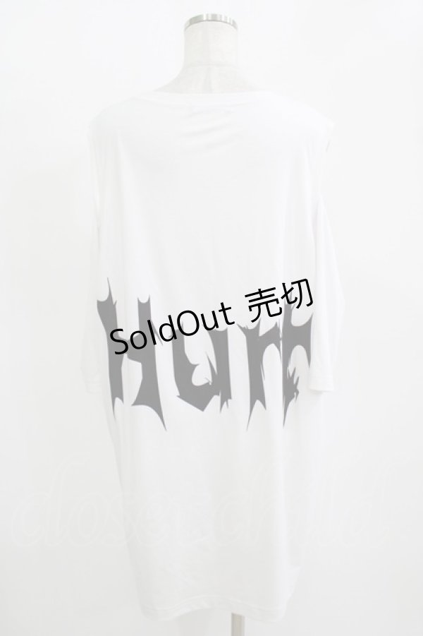 画像3: TRAVAS TOKYO / Splatter berry catting shoulder BIG tshirt  ホワイト H-25-11-12-036-PU-TO-KB-ZH (3)