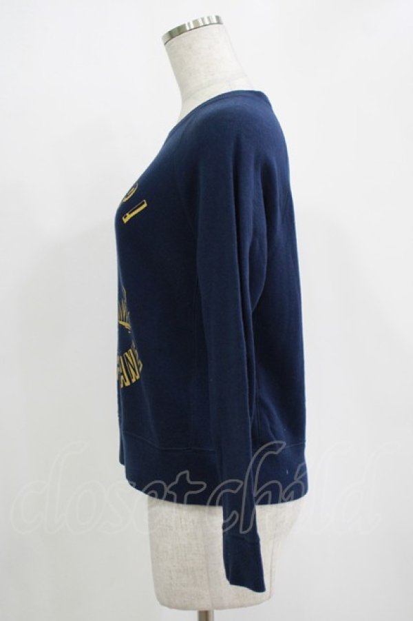 画像2: Jane Marple / Dear my crewのトレーナー  ネイビー H-25-11-12-039-JM-TO-KB-ZH (2)