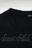 画像4: Jane Marple / ロゴ刺繍リボンカットソー  黒 H-25-11-12-040-JM-TO-KB-ZT369 (4)