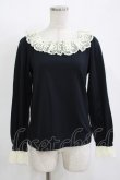 画像1: Leur Getter / レース襟カットソー  黒 H-25-11-12-041-LU-TO-KB-ZH (1)