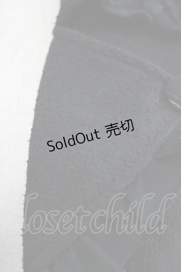 画像5: h.Jelly HONEY / 襟付きパフスリーブボレロ  ブラック H-25-11-12-042-HN-TO-KB-ZH (5)