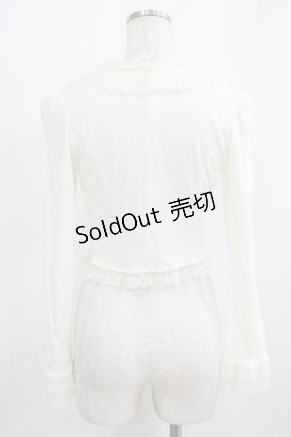 画像3: Innocent World / オリジナルレースミルフィーユチュールレースボレロ  オフ H-25-11-12-047-IW-TO-KB-ZH (3)