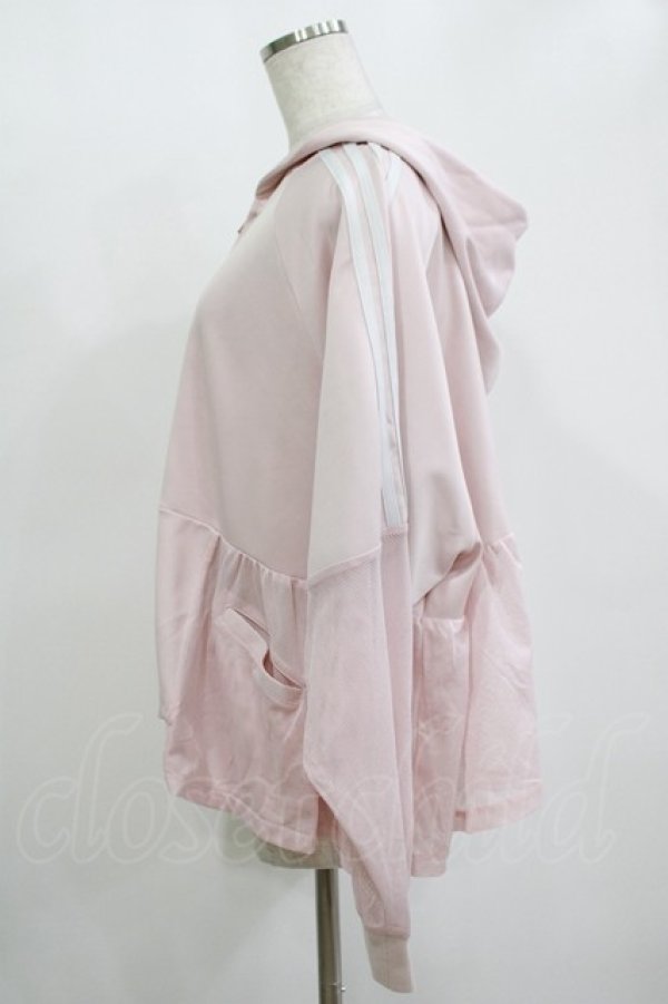 画像2: Candy Stripper / RUFFLE TIER JERSEY PARKA  ピンク H-25-11-12-049-PU-TO-KB-ZH (2)