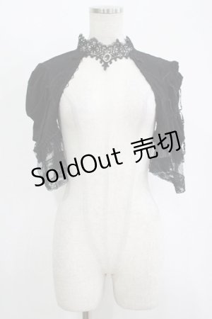 画像: DARK IN LOVE / Gothic elegant short sleeves capeボレロ L ブラック H-25-11-12-050-PU-TO-KB-ZH