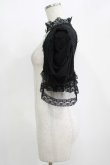 画像2: DARK IN LOVE / Gothic elegant short sleeves capeボレロ L ブラック H-25-11-12-050-PU-TO-KB-ZH (2)