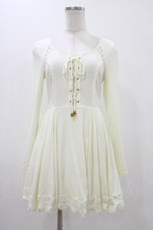 画像: LIZ LISA / レースアップワンピース Free 生成り H-25-11-12-1039-LO-OP-NS-ZH