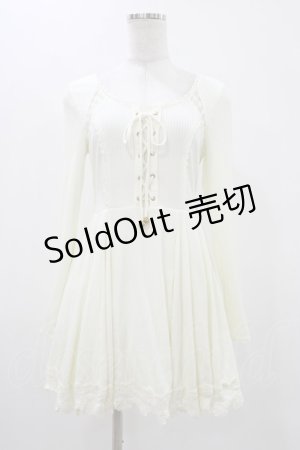 画像: LIZ LISA / レースアップワンピース Free 生成り H-25-11-12-1039-LO-OP-NS-ZH