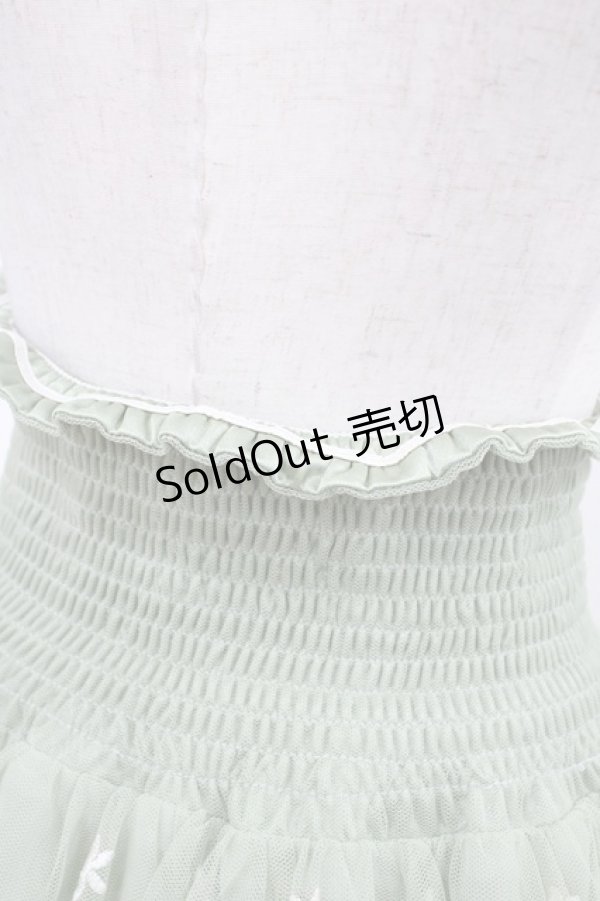 画像3: axes femme / 蝶チュールスカート M グリーン H-25-11-12-1040-AX-SK-NS-ZH (3)