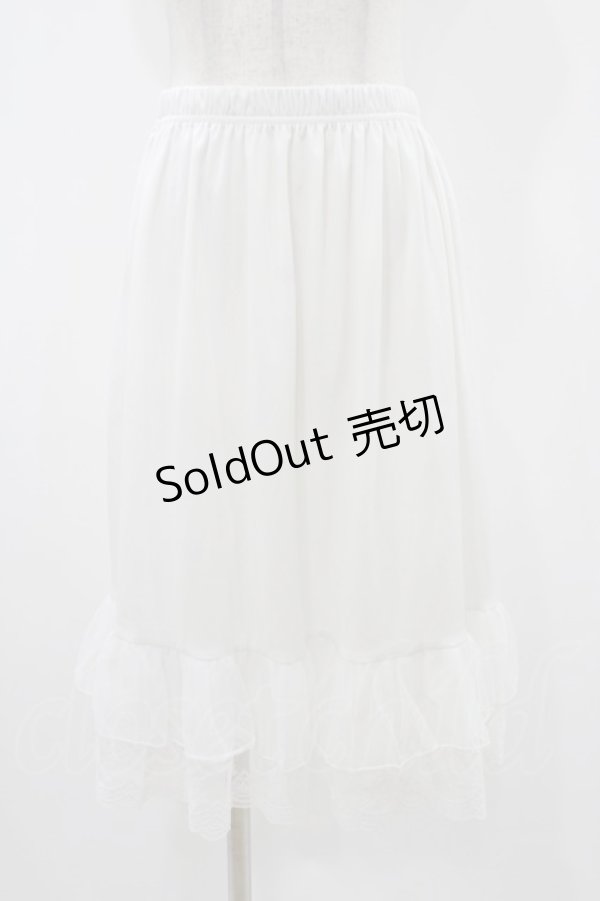 画像1: axes femme / チュールレースミドルペチスカート Free オフ H-25-11-12-1043-AX-SK-NS-ZH (1)