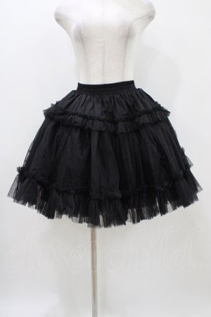 画像: AND ROMEO / パニエ ボリューム Aライン P2 Free ブラック H-25-11-12-1045-LO-SK-NS-ZH