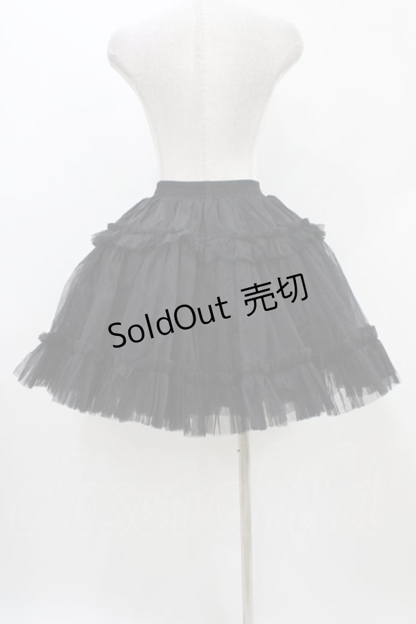 画像2: AND ROMEO / パニエ ボリューム Aライン P2 Free ブラック H-25-11-12-1045-LO-SK-NS-ZH (2)