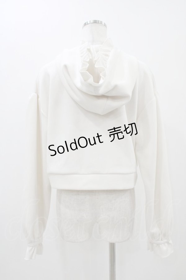 画像2: axes femme / ショート丈フリルパーカー M Free H-25-11-12-1049-AX-TO-NS-ZH (2)